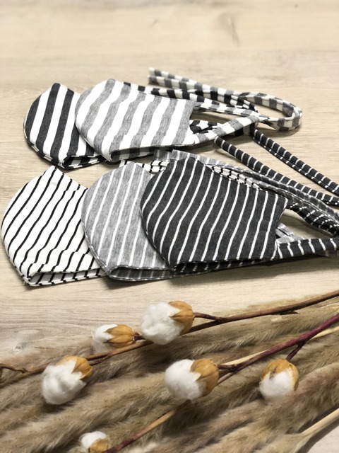 Masker Kain 3 Lapis - Stripes Series