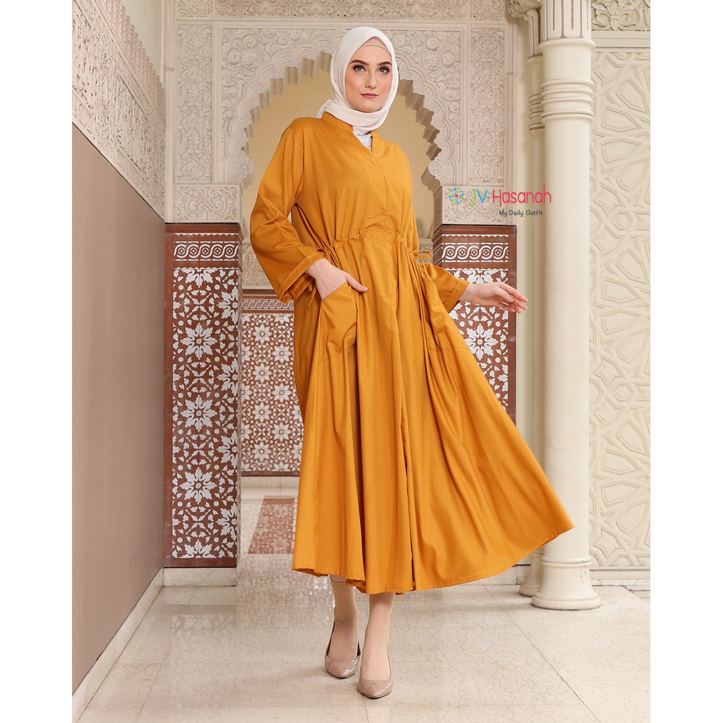 Amalia Dress - Gamis Serut Katun V Busui