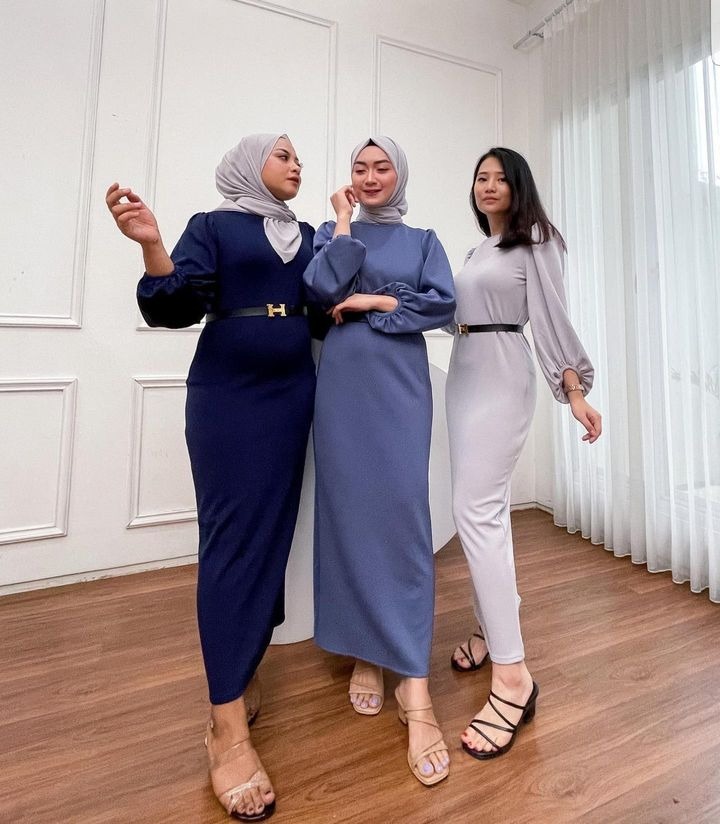 LONGDRESS SCUBA ( TANPA BELT ) - VA2067