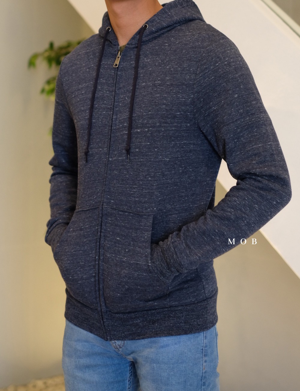 ONFZ05002 Classic Full Zip Hoodie Navy Misty