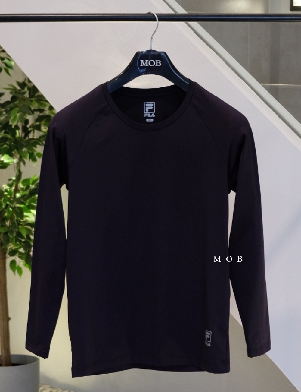 FLBL01001B Air Heat Warm Baselayer Square Logo Black