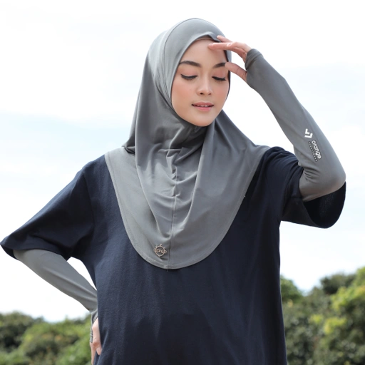 Image of Bergo Sport Jersey Olahraga Syria Instan Hijab