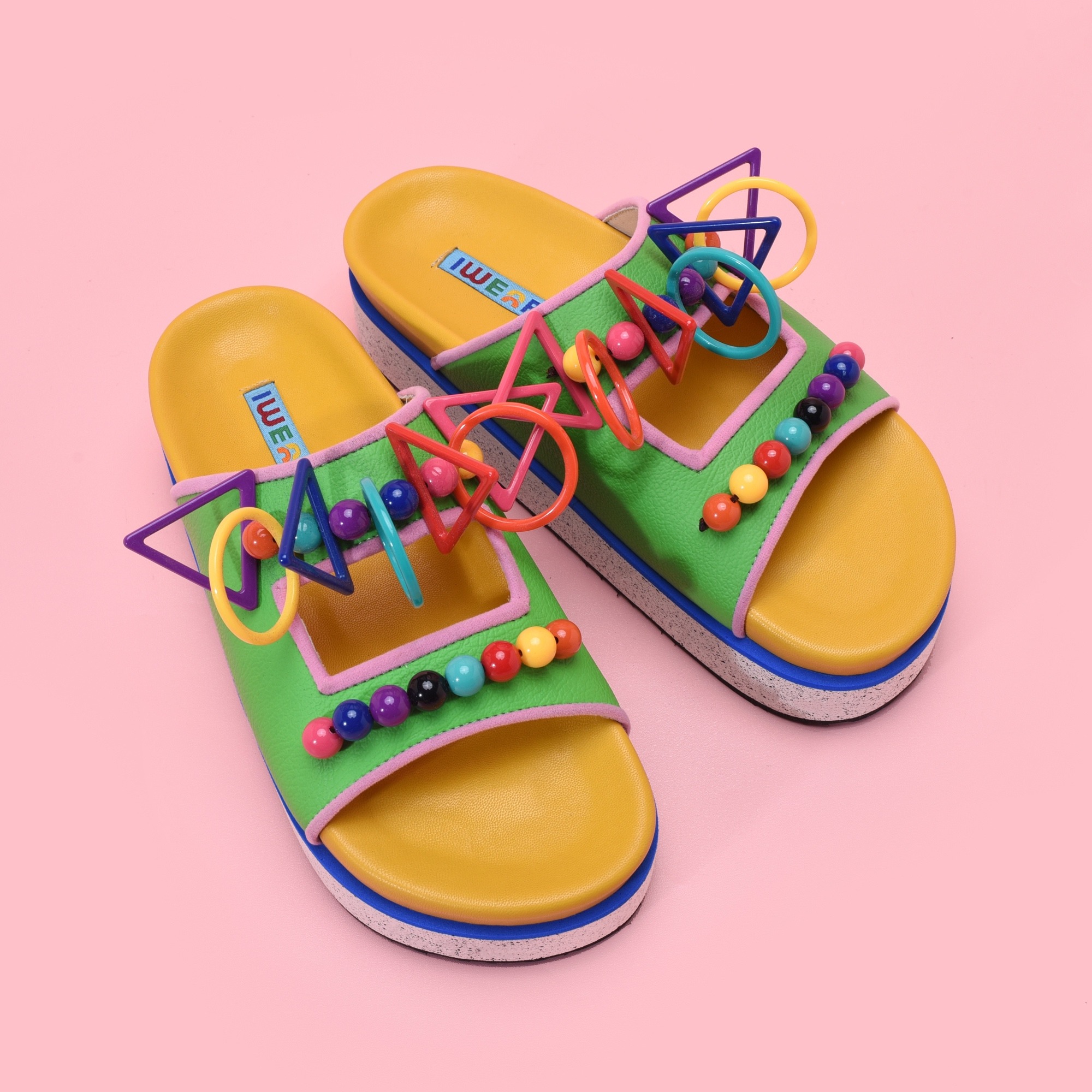 Darcy Green Sandals