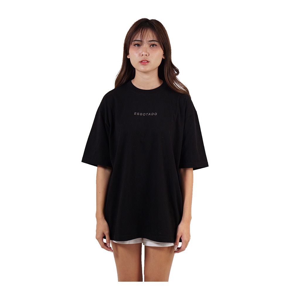 Esgotado Oversize T-Shirt Basic Logo 01 Black