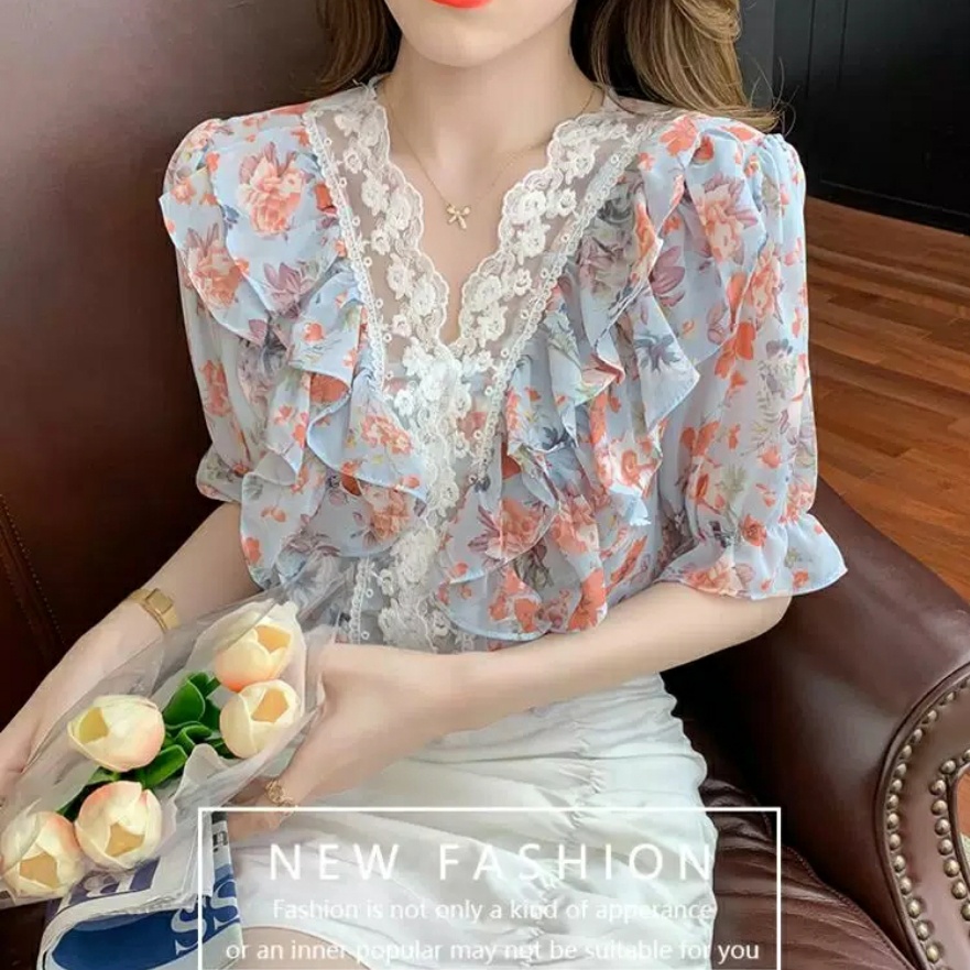 HI919 Blouse ruffle