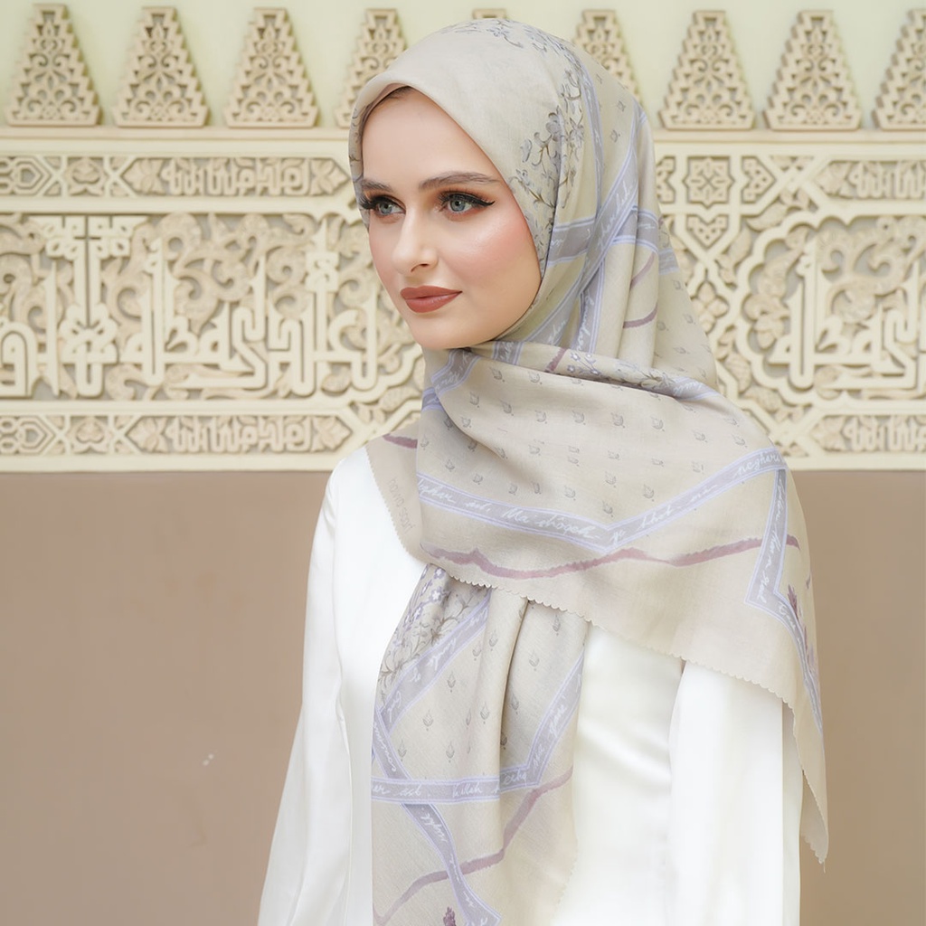 Rumi Poems Huma Gold Scarf
