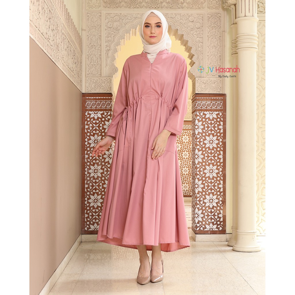 Amalia Dress - Gamis Serut Katun V Busui