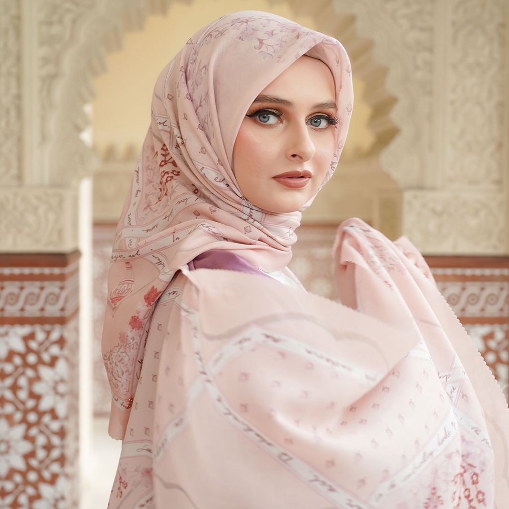 Rumi Poems Meesha Peach Scarf