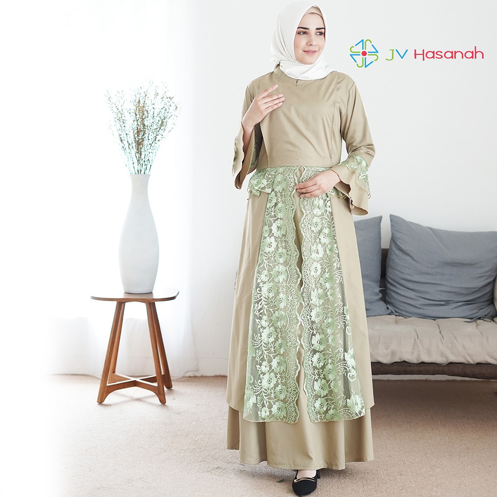 Sabiya Tile Dress - Gamis Pesta Premium Lace