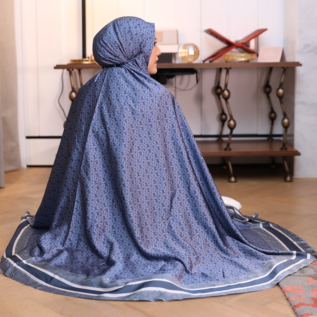 The Classic Monogram Halwa X Adelia Pasha Prayer Robe - Navy