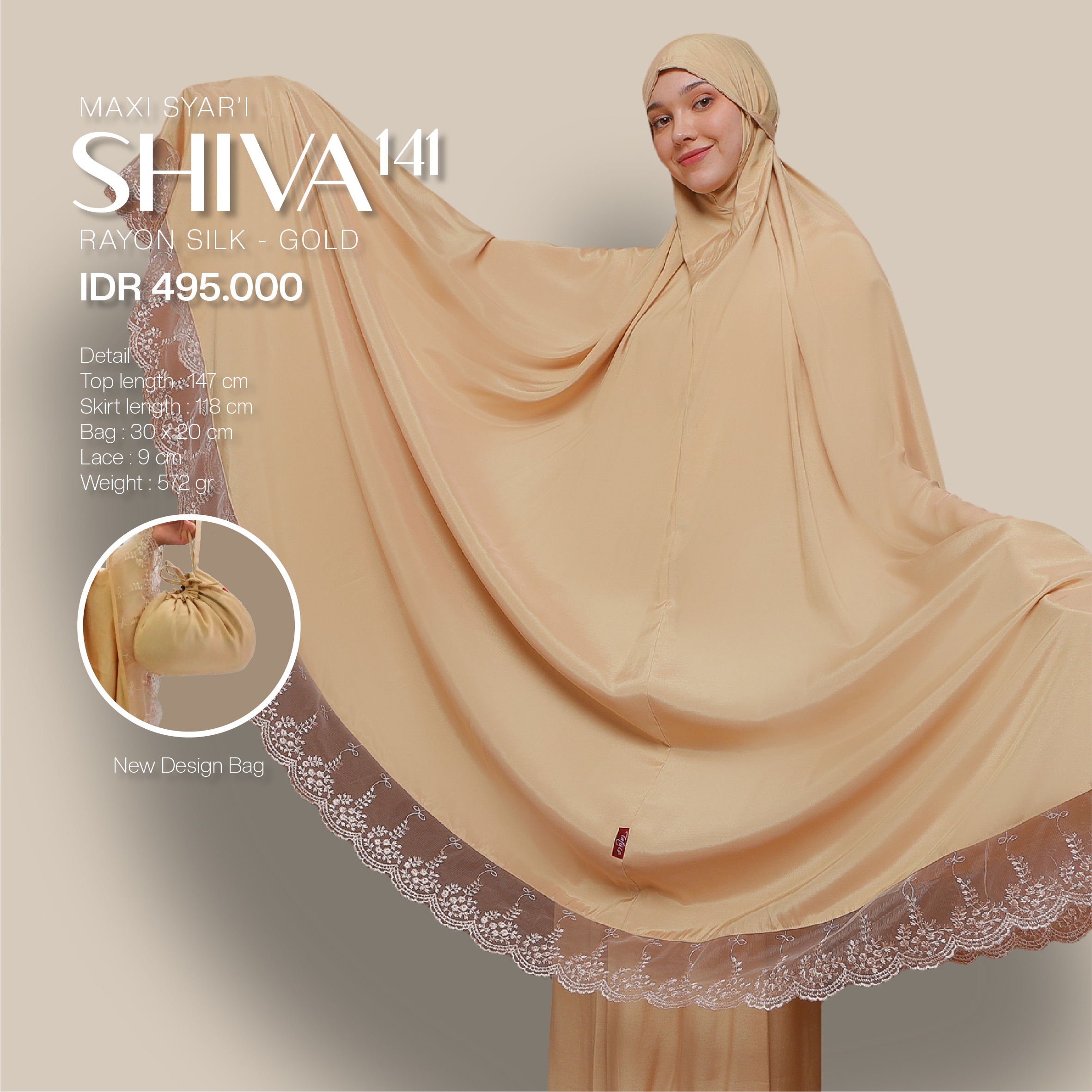 Tatuis Mukena Shiva 141 Dewasa Maxi Jumbo