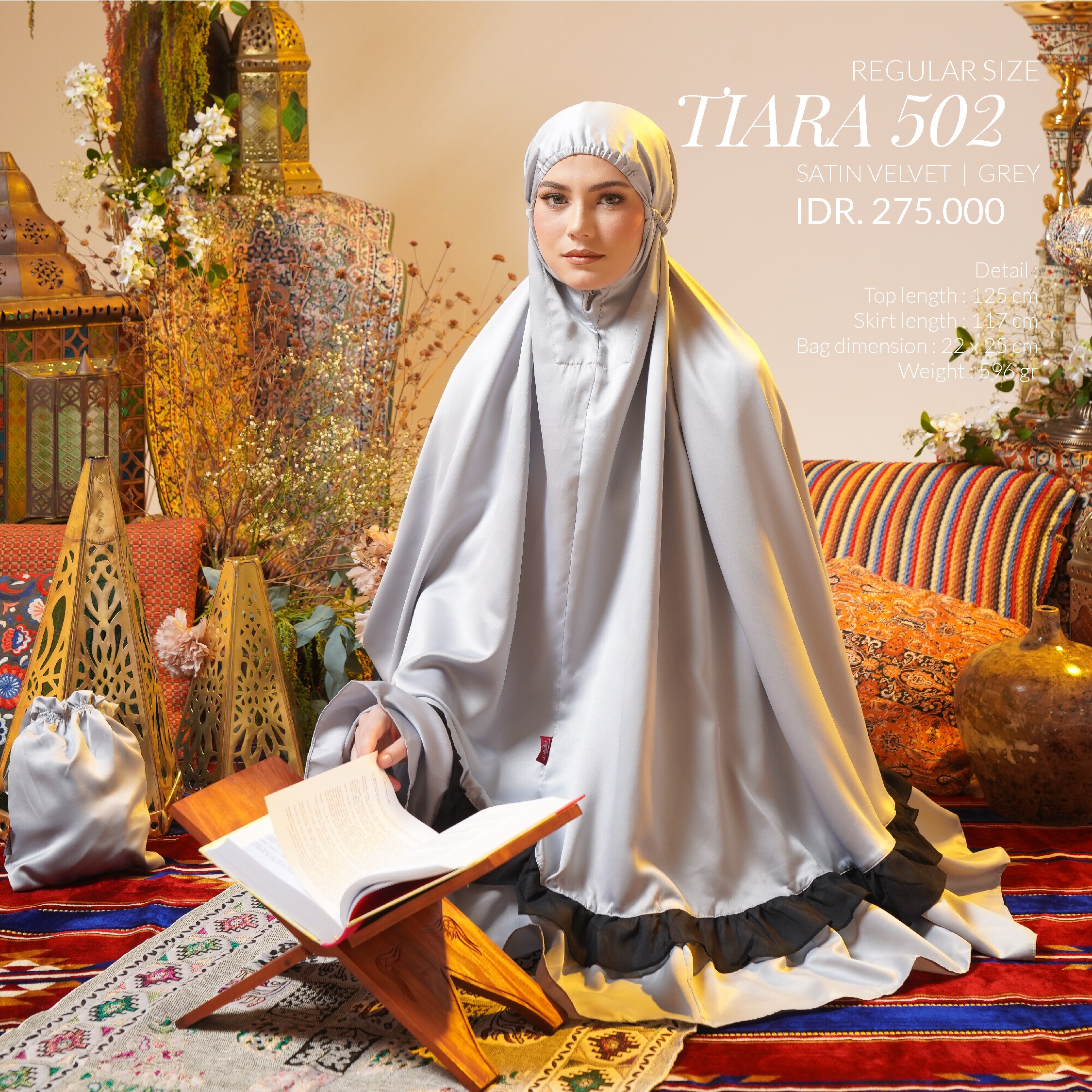 Tatuis Mukena Tiara 502 Grey