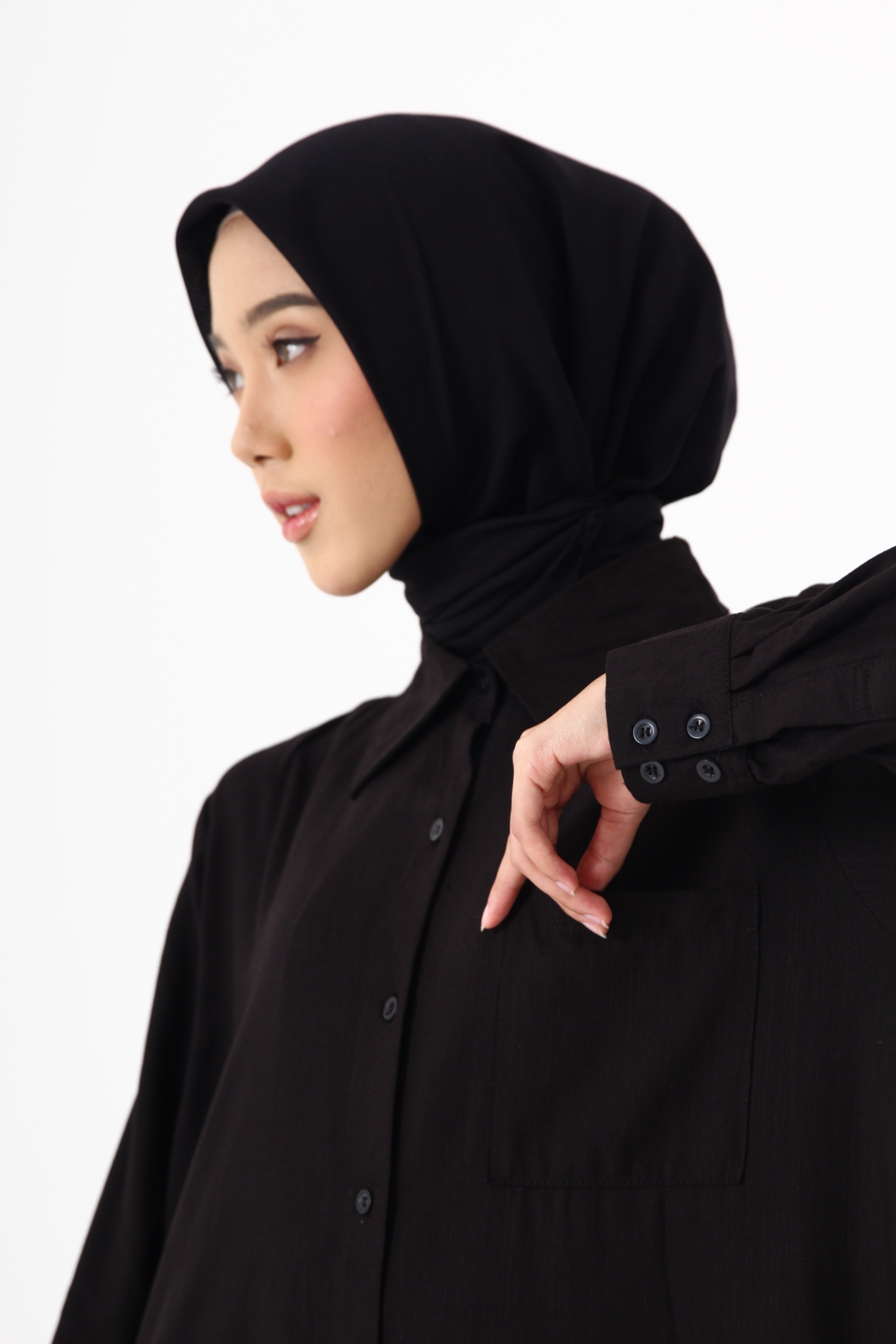 HAILA Long Shirt - Black