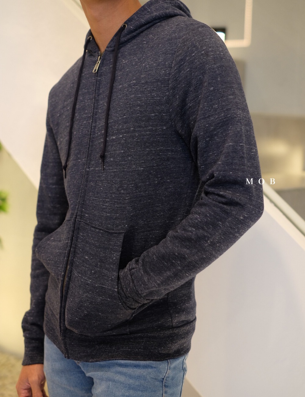 ONFZ05002 Classic Full Zip Hoodie Navy Misty