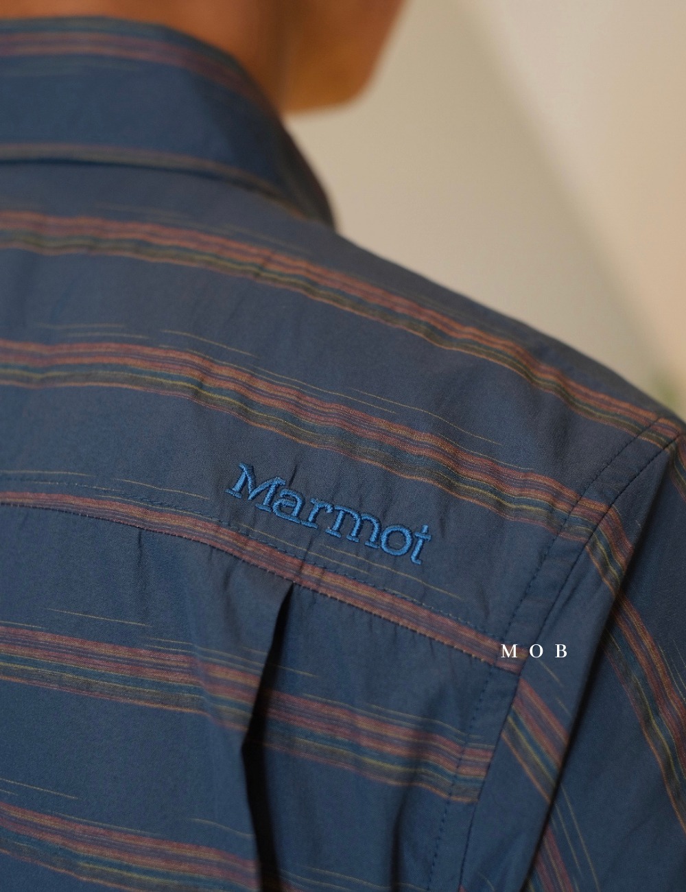 MMSSS01002A Beacon Hill SS Shirt Coastal Blue Striped