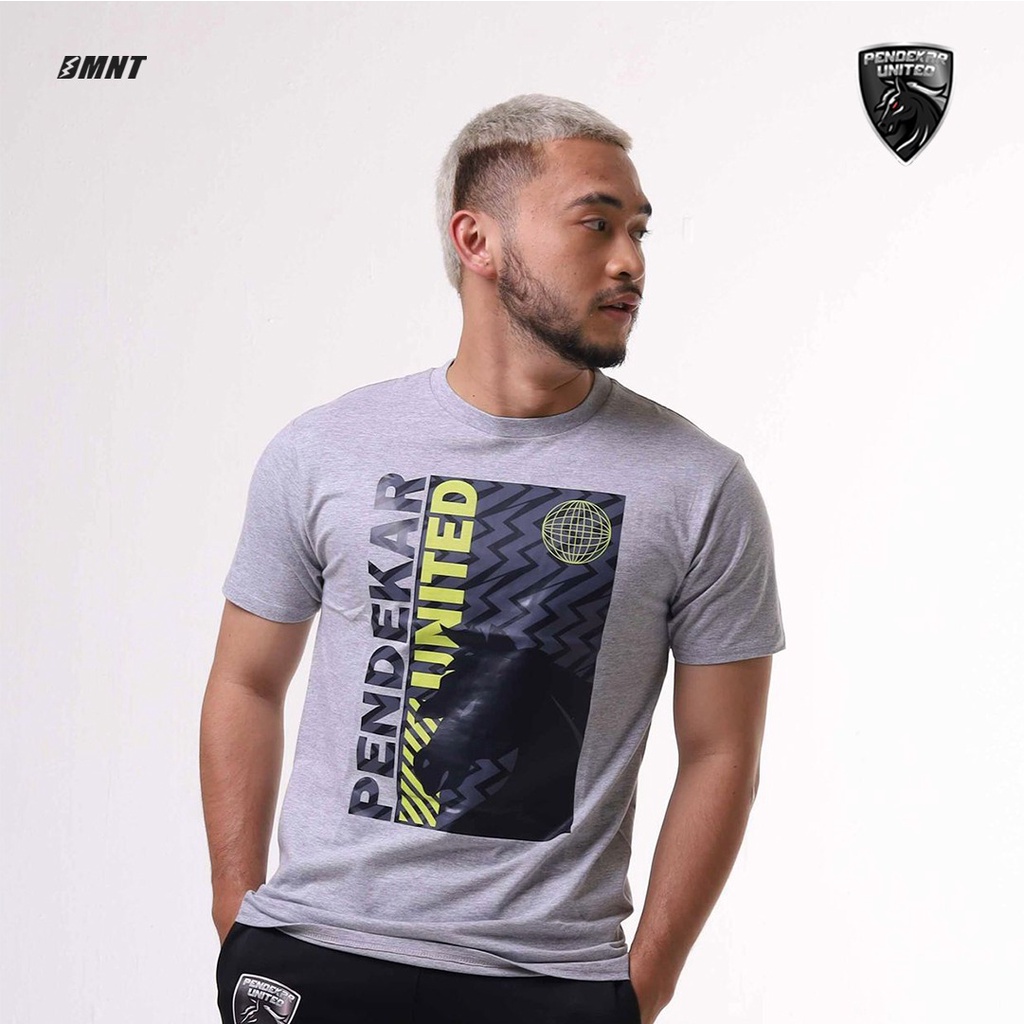 DMNT T-Shirt Kasual Pendekar United Grey