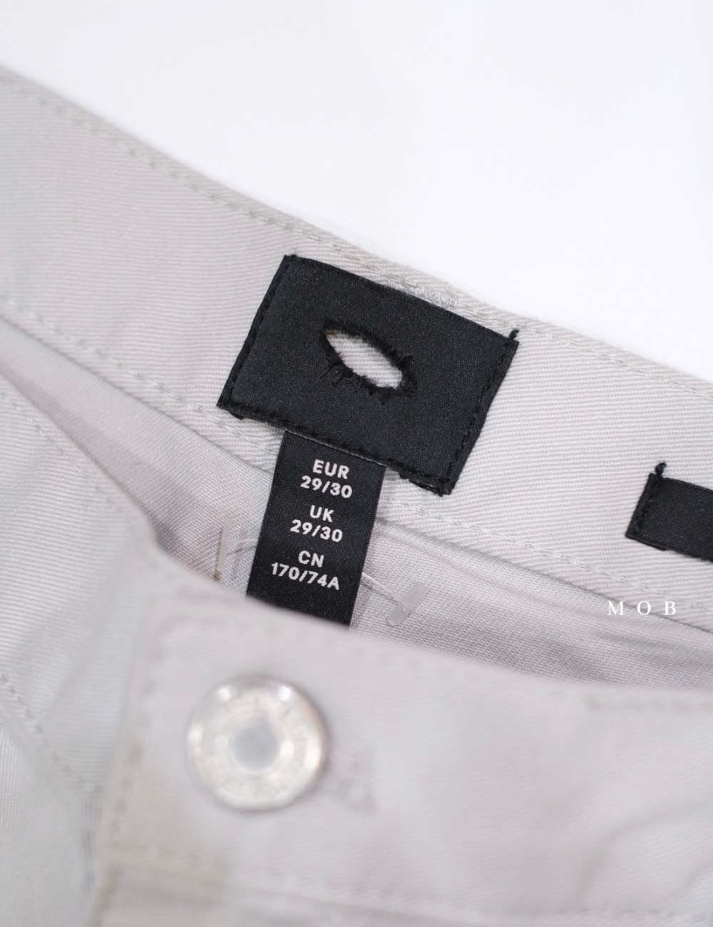 HMPT04006 Twill Pants Slim Fit Cloud Grey
