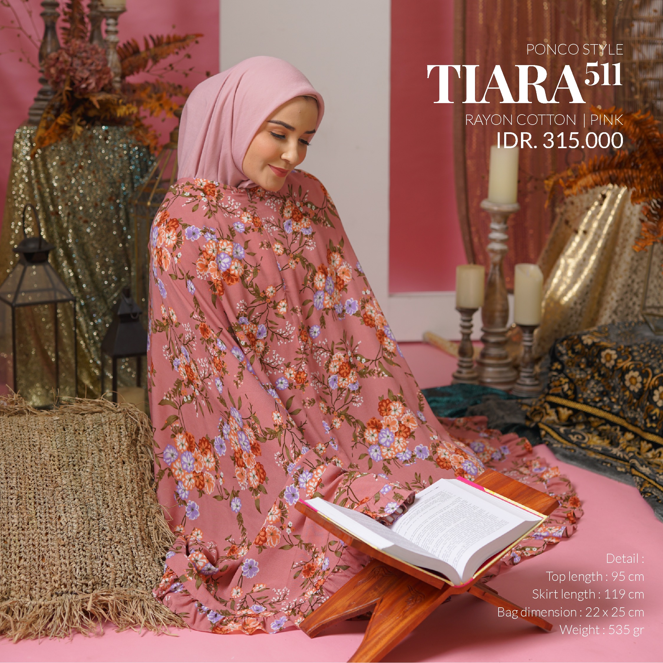 Tatuis Mukena Tiara 511 Ponco Style