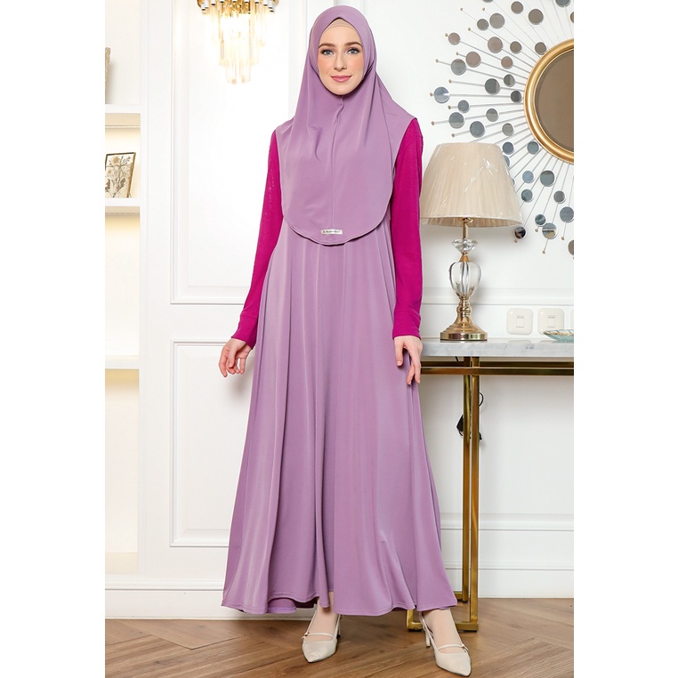 Adelia Zipper Dress - Gamis Kensy Seleting (Busui) 
