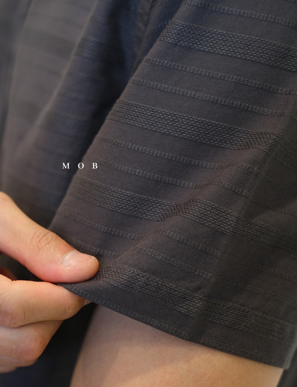 ONSSS02004 Dobby Textured Iron Grey SS Shirt