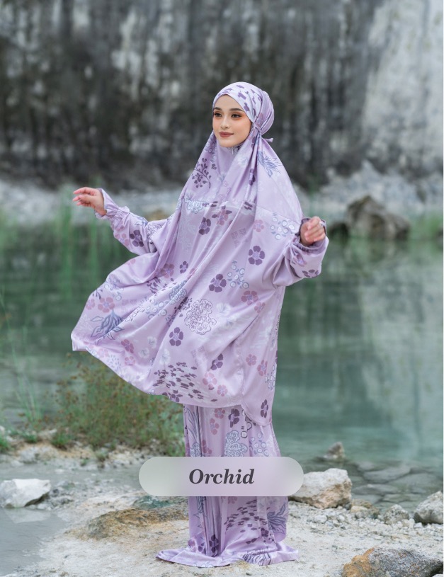 ZEHRA PRAYER ROBE - ORCHID