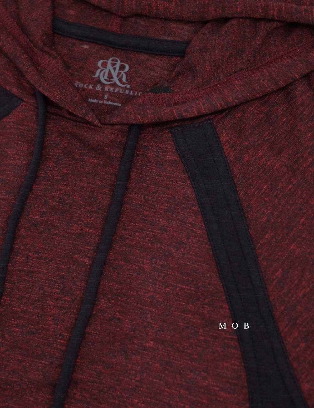 RRHOD01004 Basic Siro Hoodie Tee Maroon (XL ONLY)