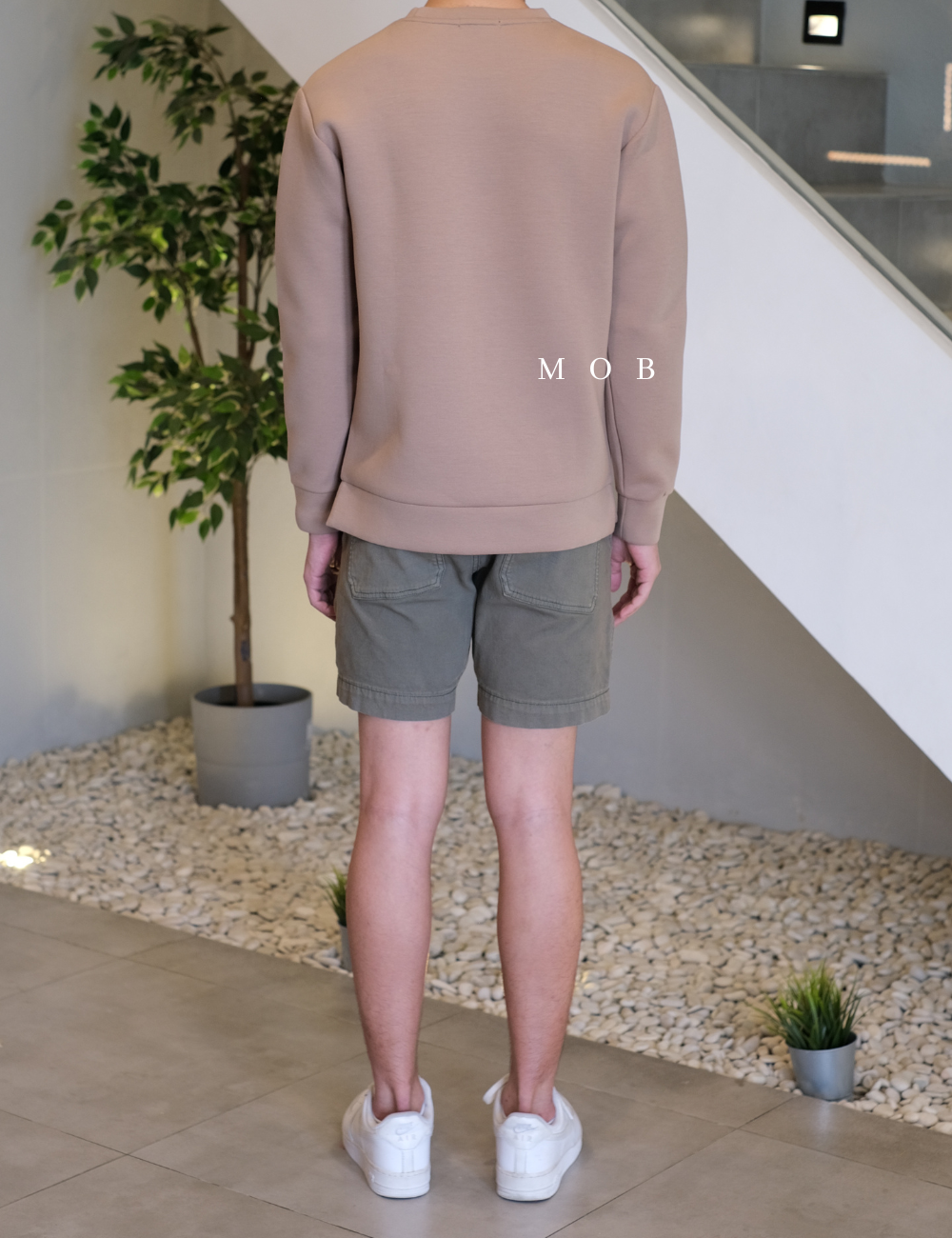 SPAOSW03001 Graphic Sweatshirt Brown (110/XL ONLY)