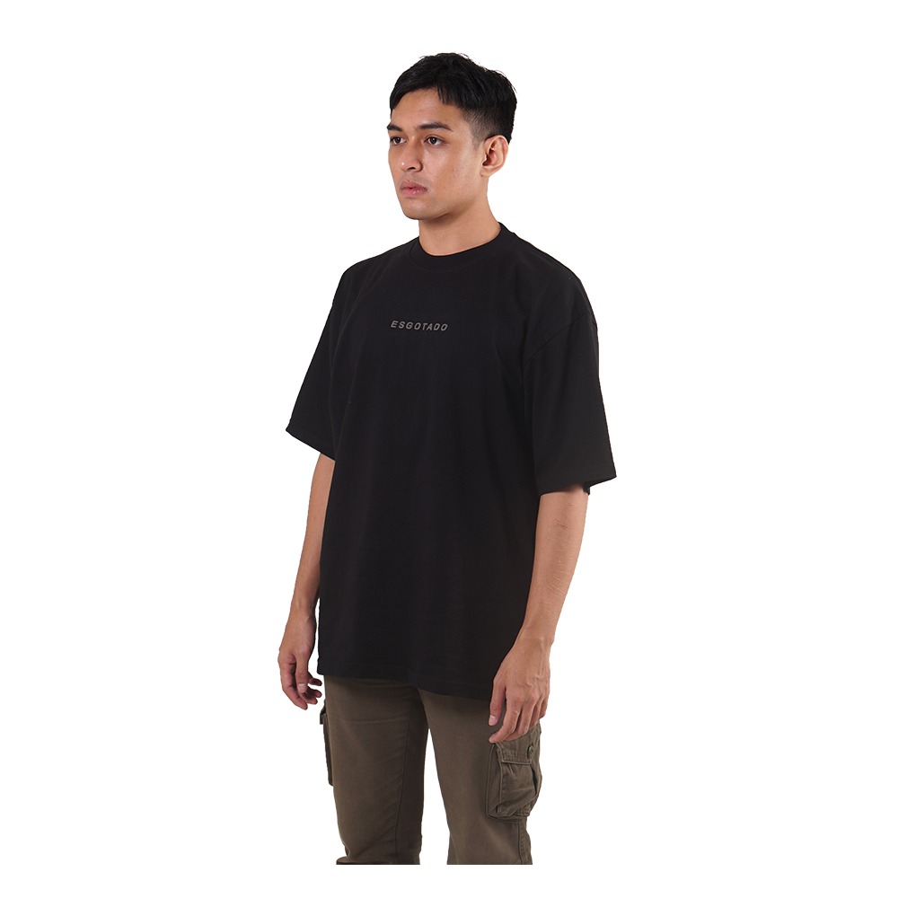 Esgotado Oversize T-Shirt Basic Logo 01 Black