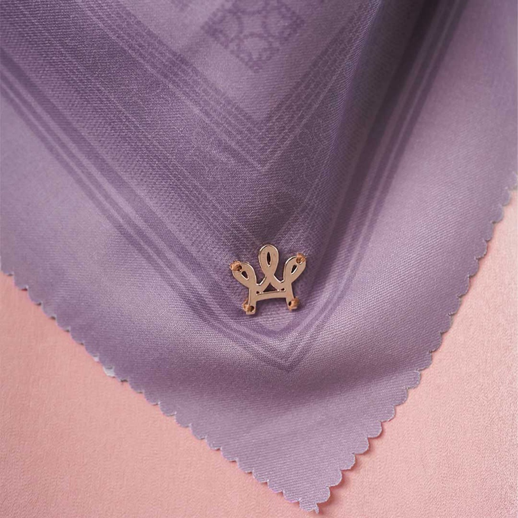 Mahasti Lavender Monogram Scarf