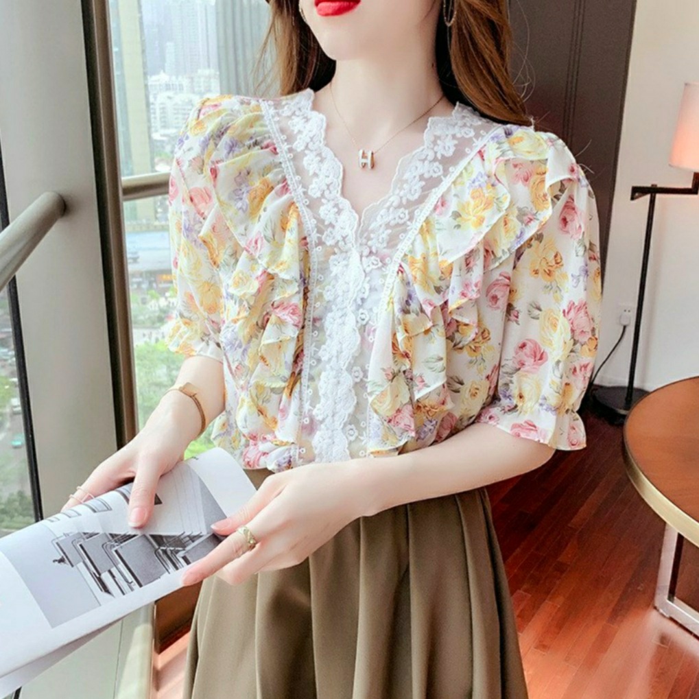 HI919 Blouse ruffle