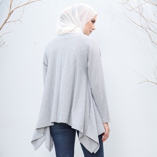 Simple Misty Stripes Blouse - Simple Blouse Salur