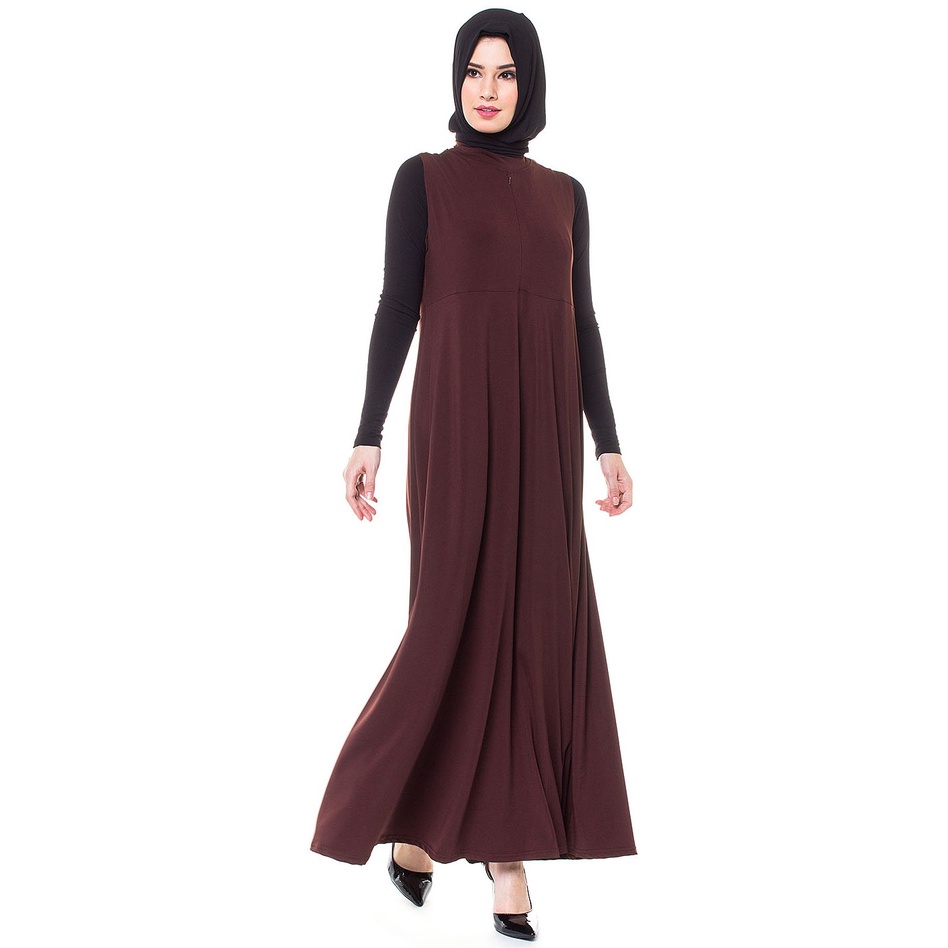 Adelia Zipper Dress - Gamis Kensy Seleting (Busui) 