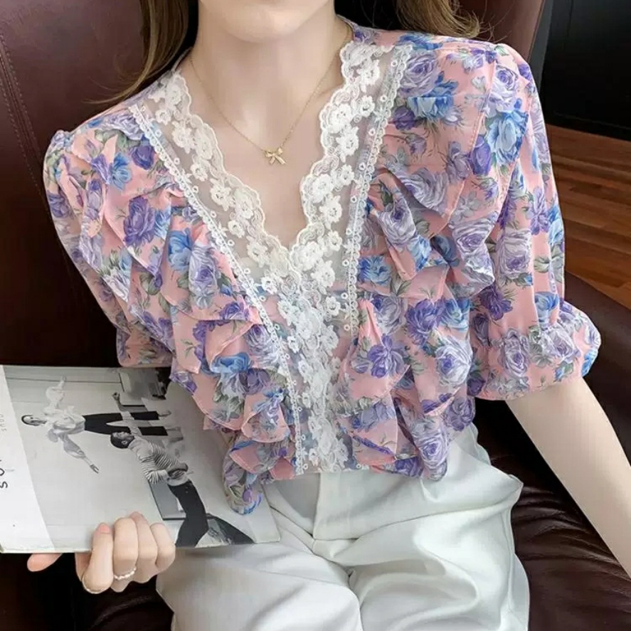 HI919 Blouse ruffle