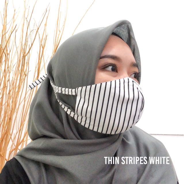 Masker Kain 3 Lapis - Stripes Series