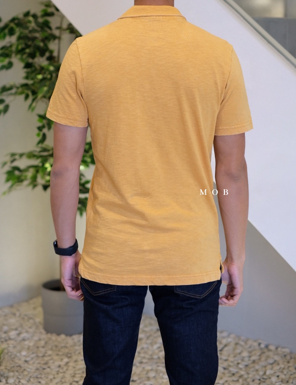 ARPS03005A Slub Mustard Polo Tee (XS ONLY)