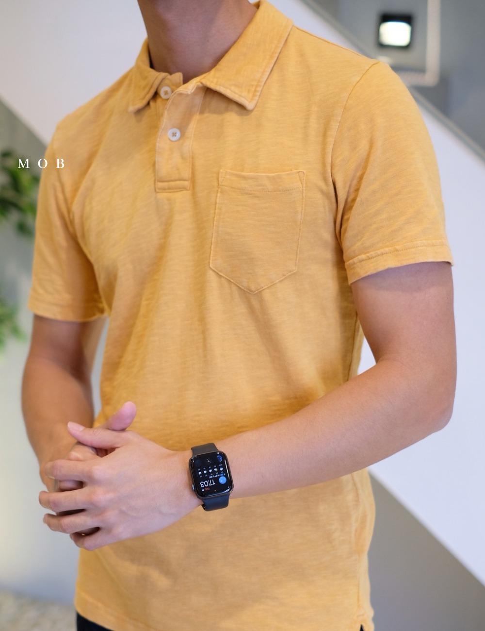 ARPS03005A Slub Mustard Polo Tee (XS ONLY)
