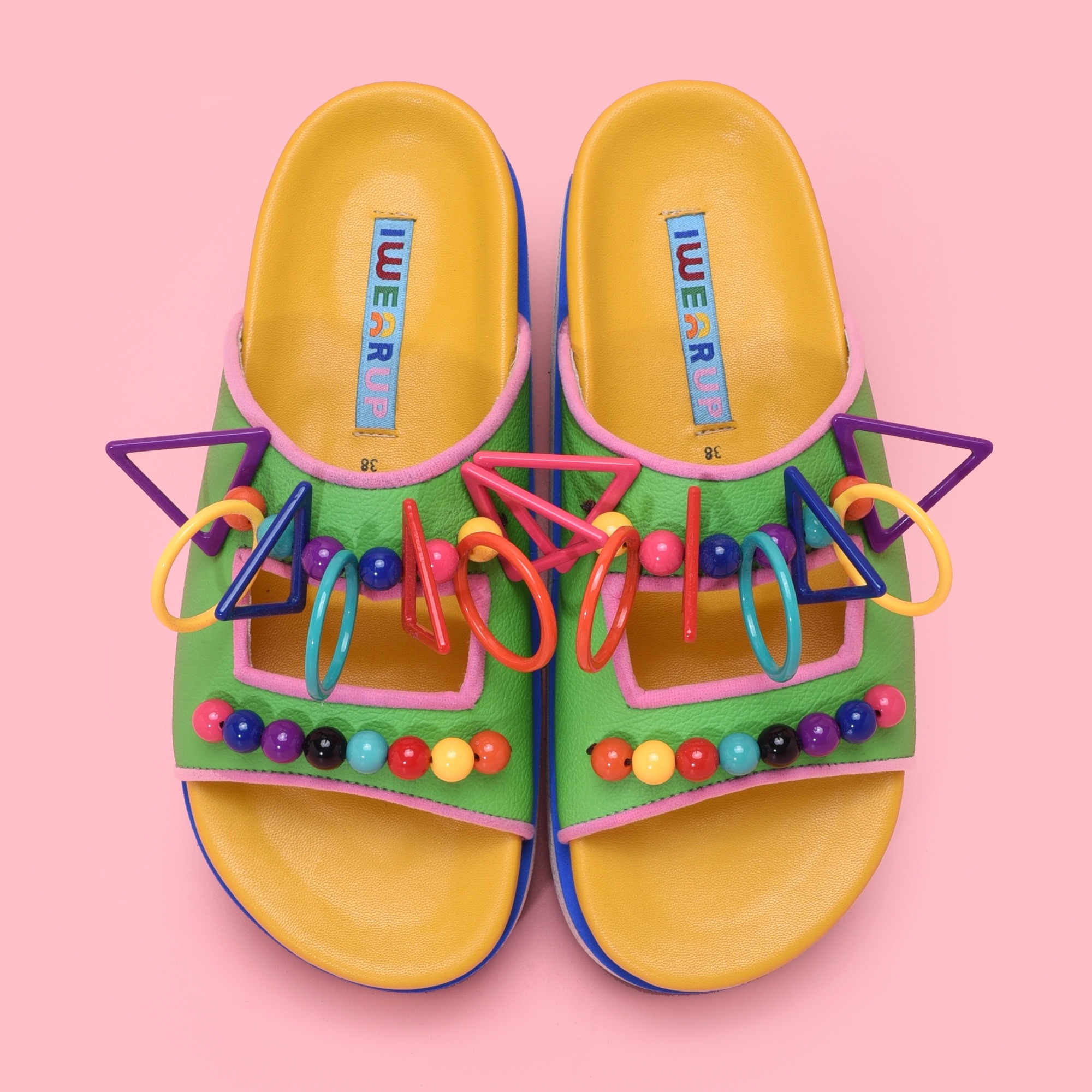 Darcy Green Sandals