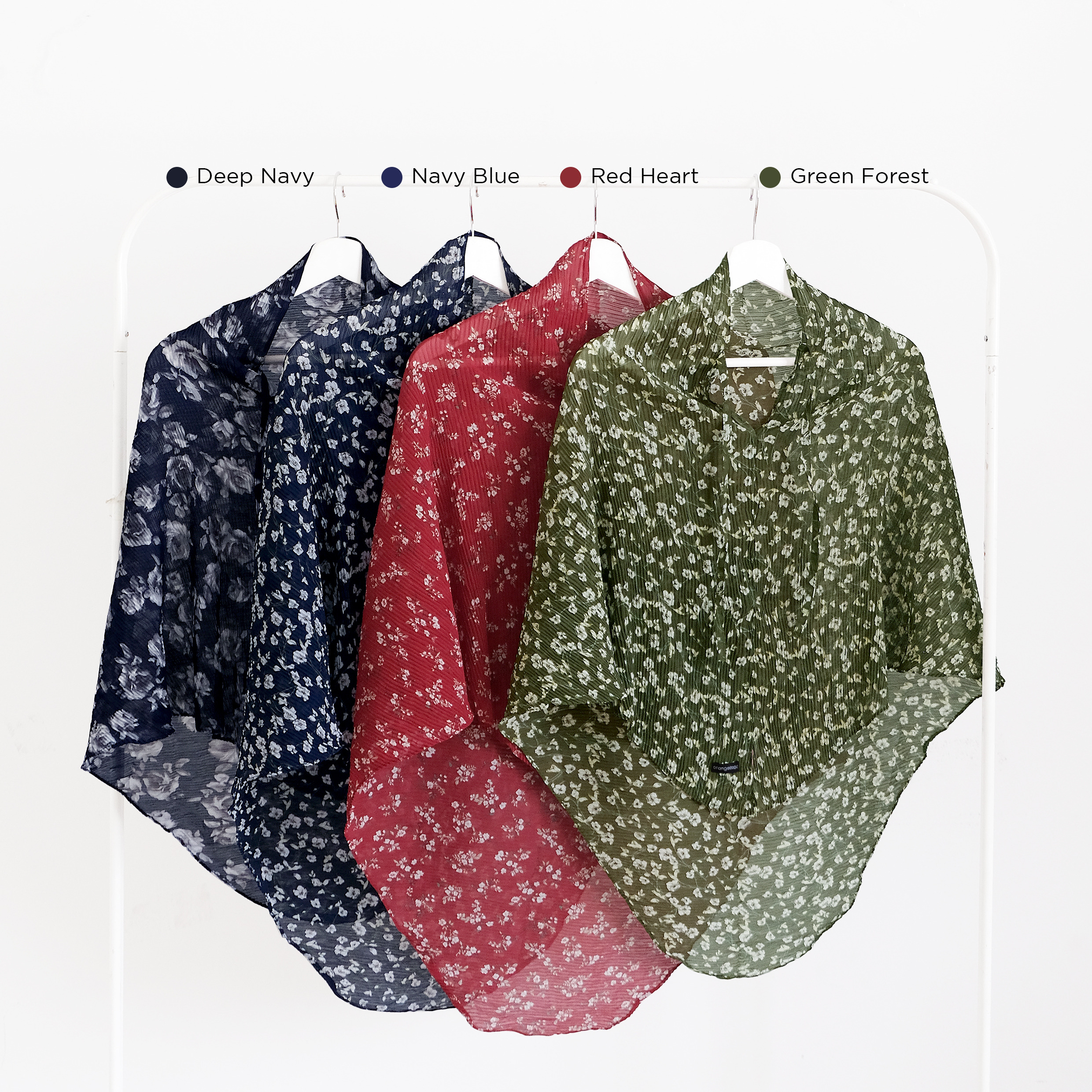 Bergo Maryam Plisket (Bergo Lylia) Motif Bunga Cerutty Babydoll Premium