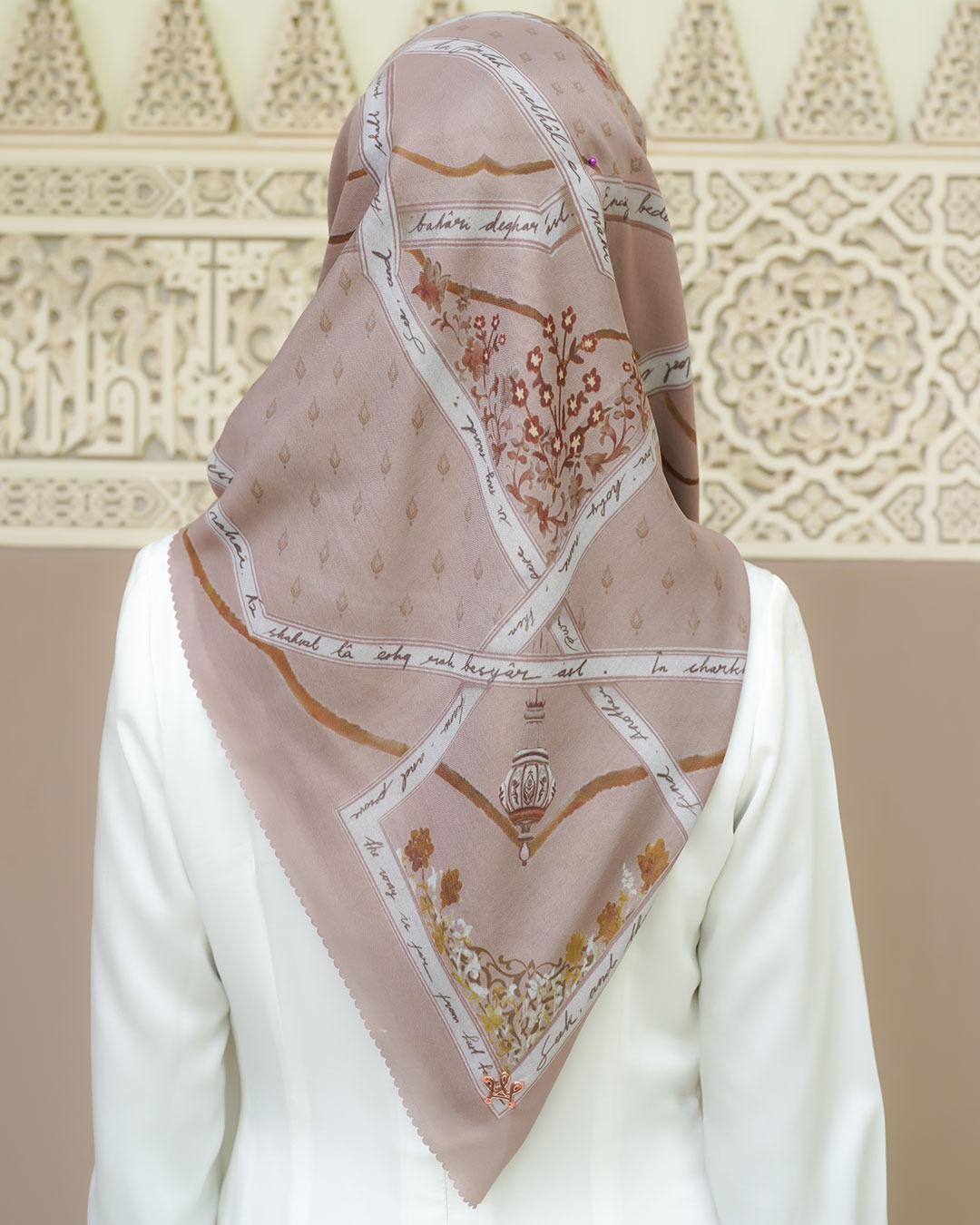 Rumi Poems Ella Latte Scarf