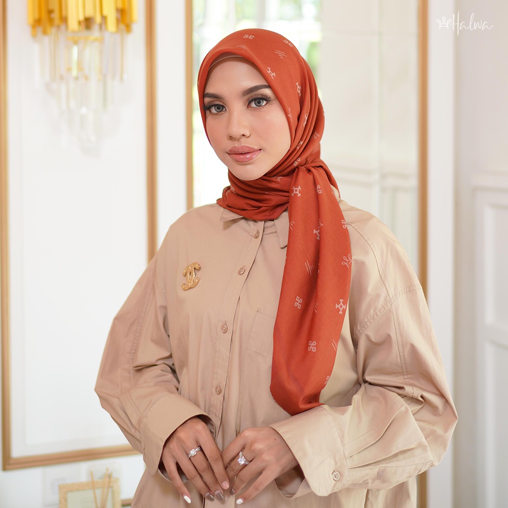 Monogram Scarf Cinnamon Stick