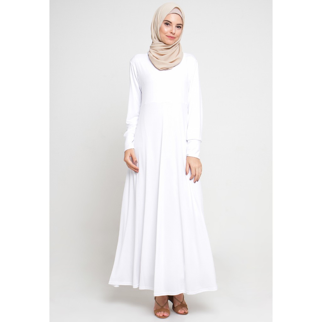 Delisha Jersey Dress - Gamis Jersey Polos Busui untuk sehari - hari