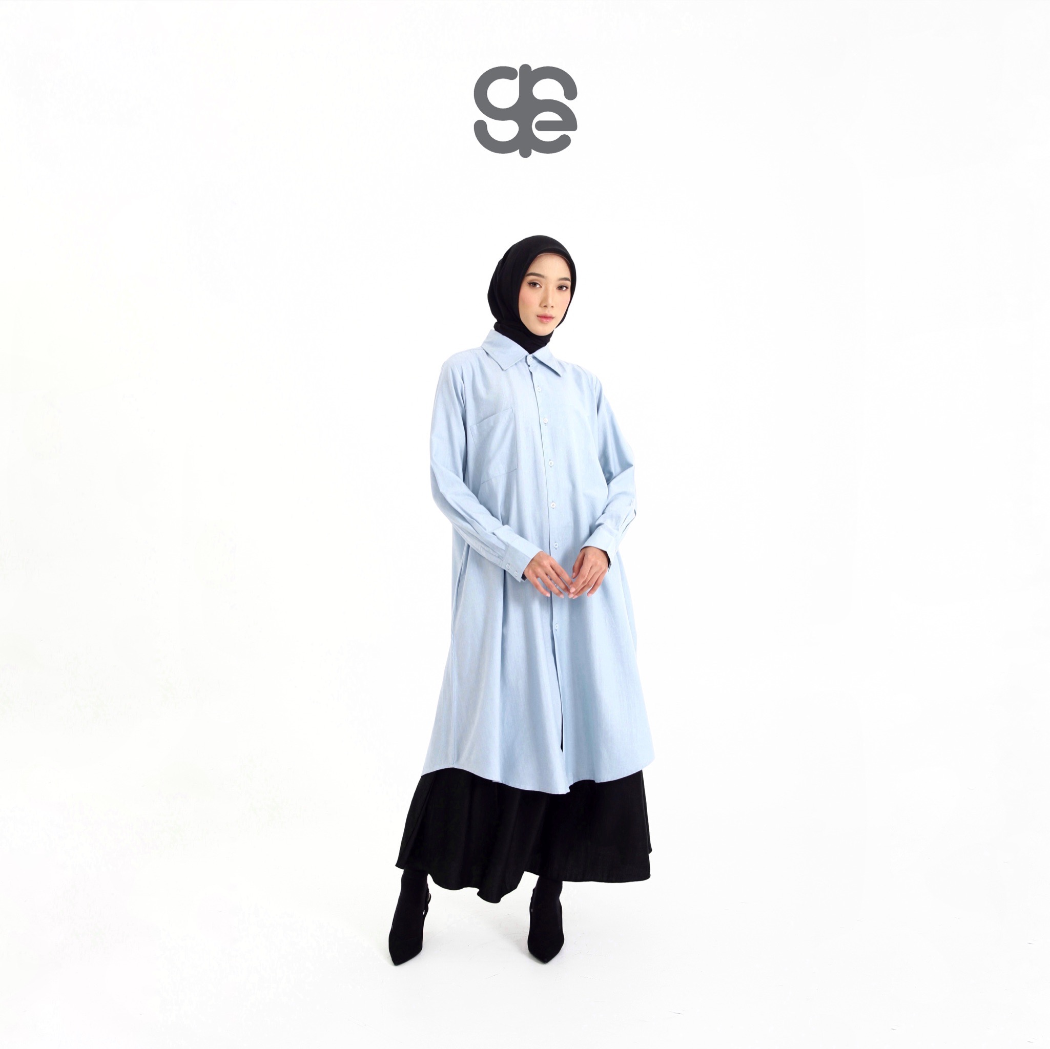 HAILA Long Shirt - Sky