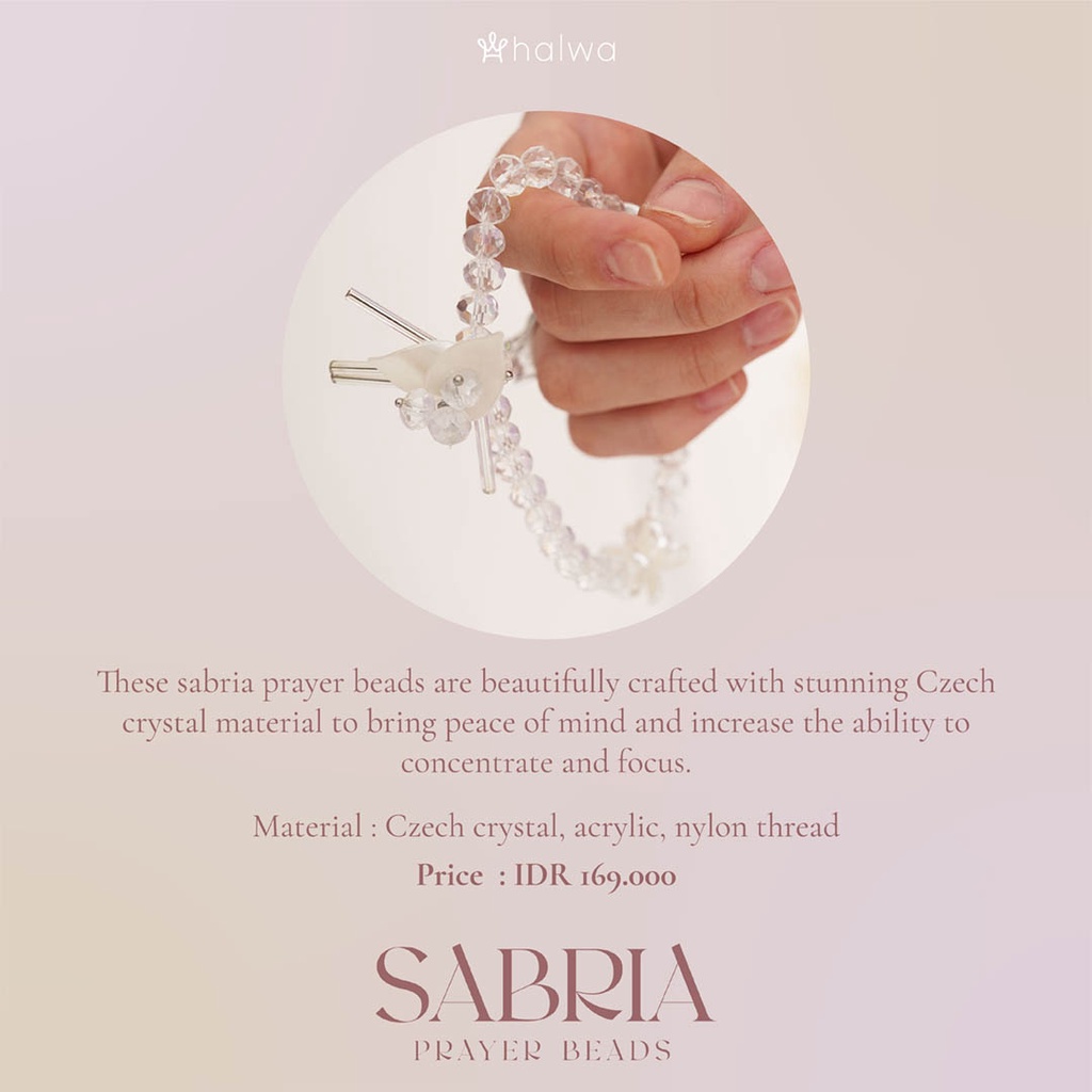 Sabria Clear Prayer Beads 
