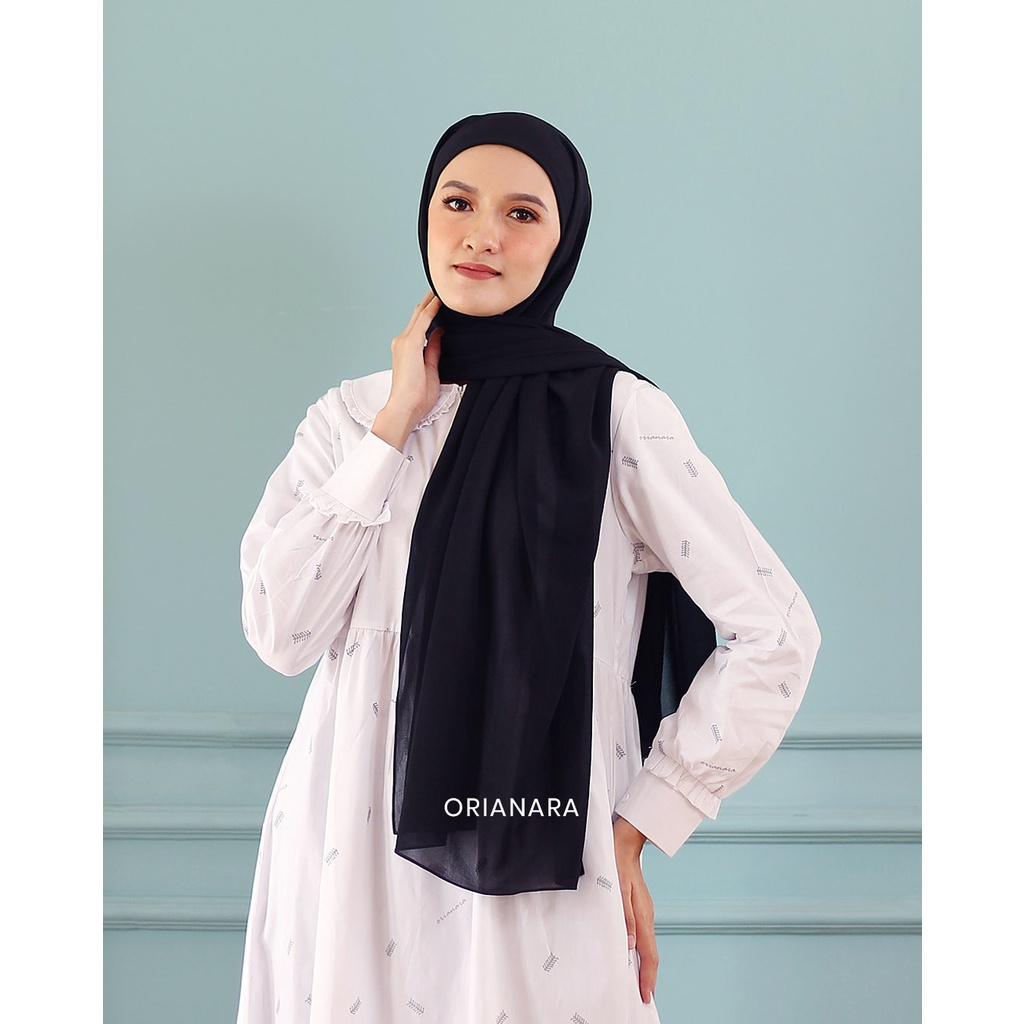 Orianara - Sausan Pashmina Instan Black