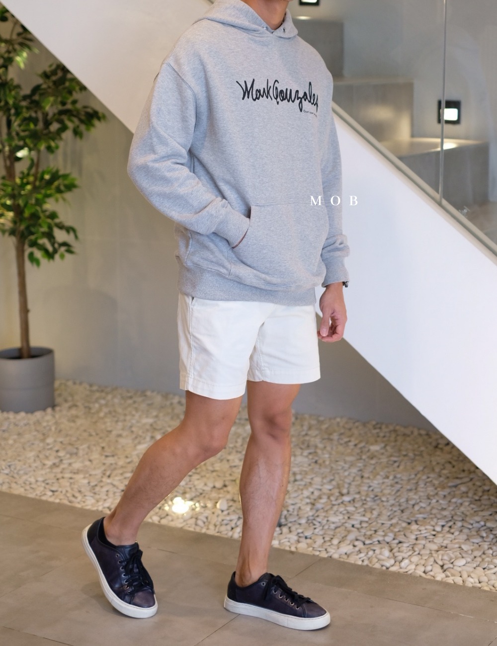 MGHOD01002A Sign Logo Hoodie Grey (WD)