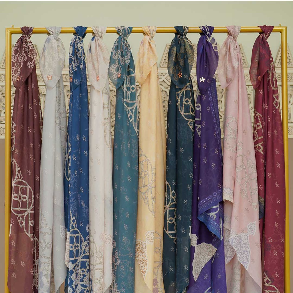 Persian Fareena Plum Scarf