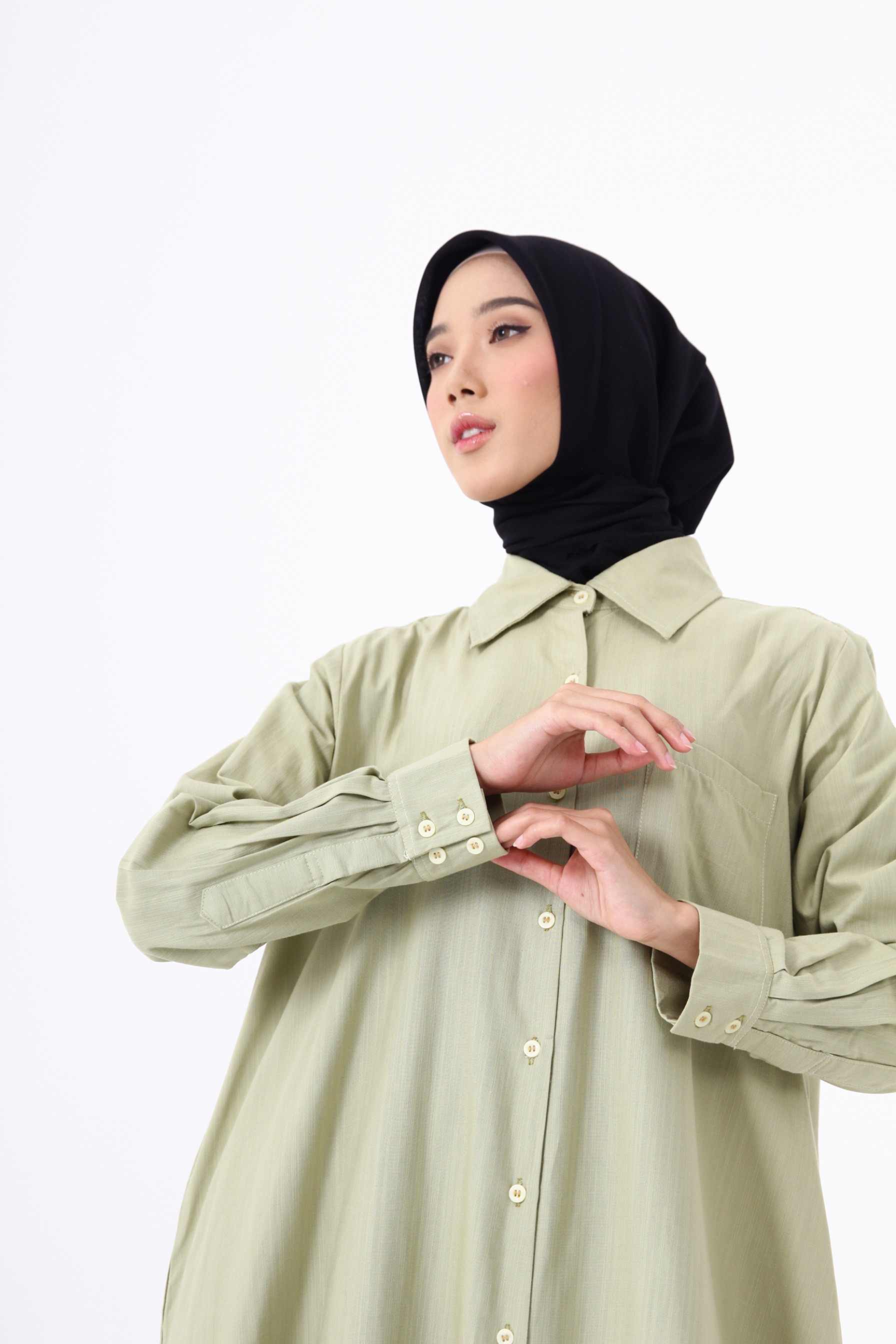 HAILA Long Shirt - Avocado 
