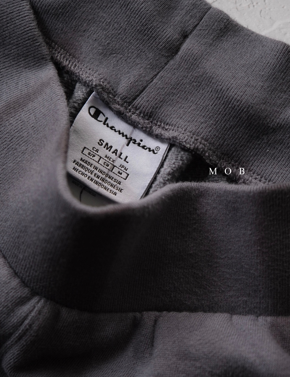 MOB CHMPSR08001 Lightweight Feather Dye Peppercorn Fleece Shorts 7