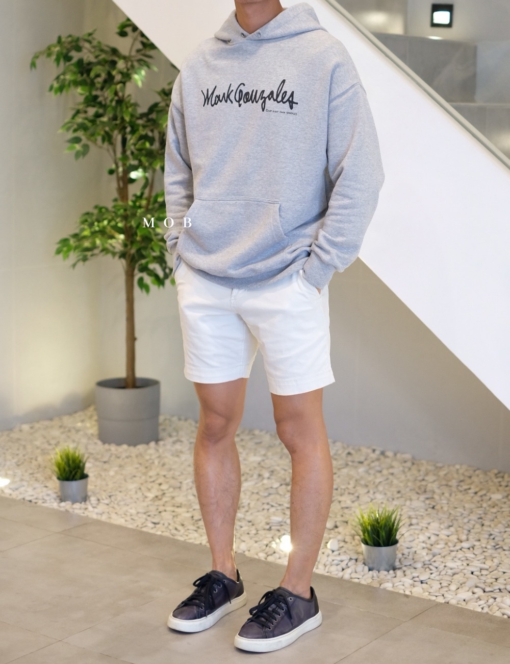 MGHOD01002A Sign Logo Hoodie Grey (WD)