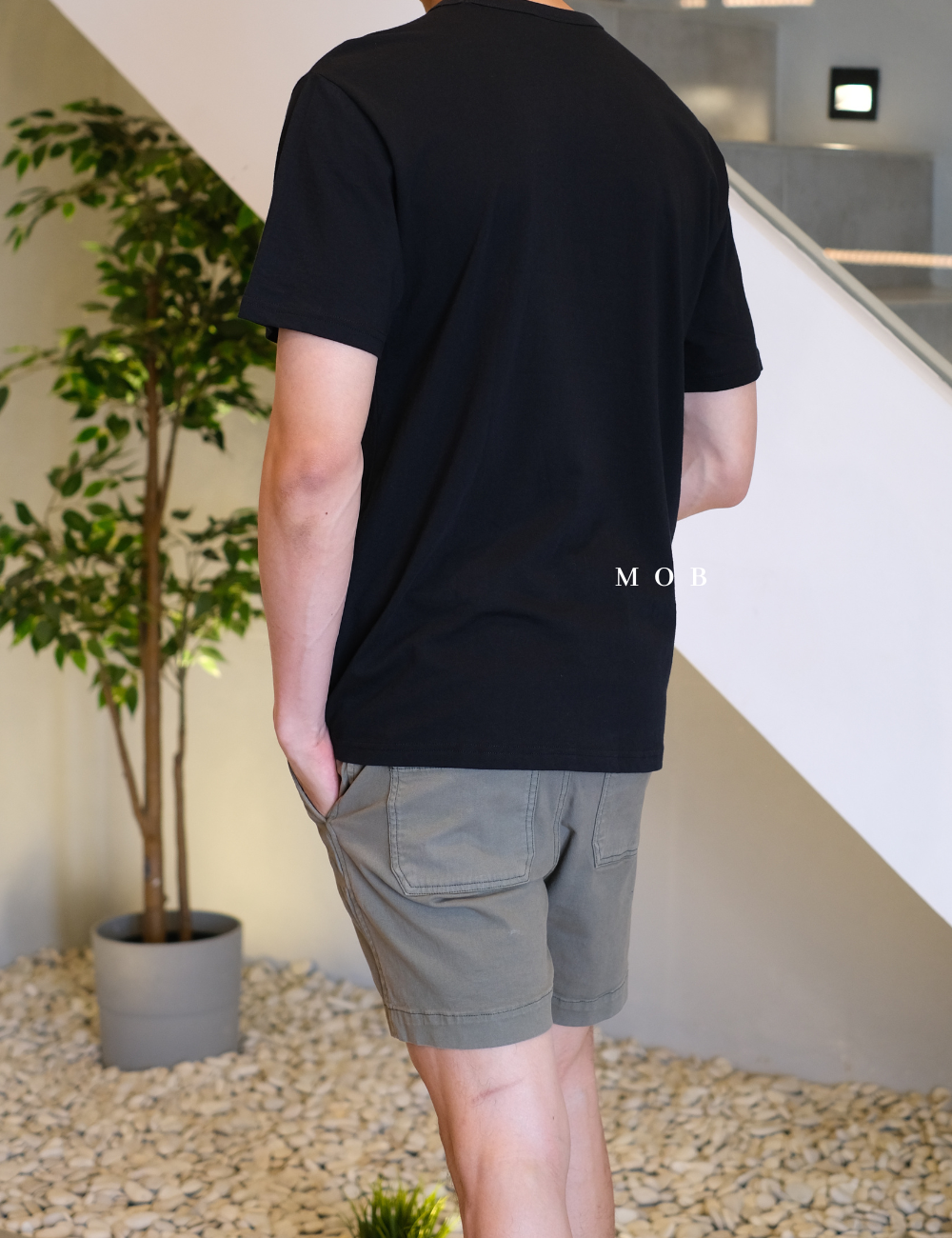 CHMPSST2028 Lightweight Triple Logo Black